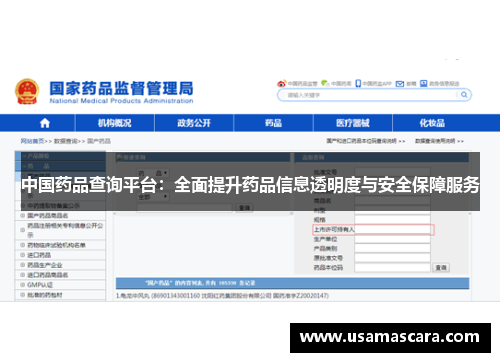 中国药品查询平台：全面提升药品信息透明度与安全保障服务