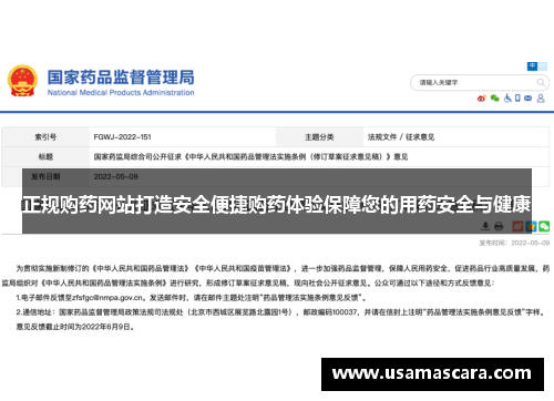 正规购药网站打造安全便捷购药体验保障您的用药安全与健康